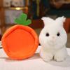 22 /28cm Funny Rabbit Carrot Nest Plush Toys Super Charming Fluffy Rabbit Dolls Creative Car Home Decoration Gift Kids Photo Props