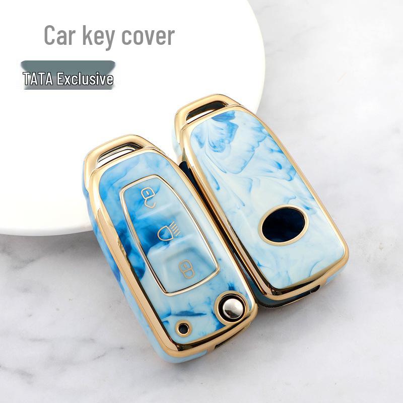 Tata Car Folding Key Case with Buckle - Cross-Border Bestseller In India
