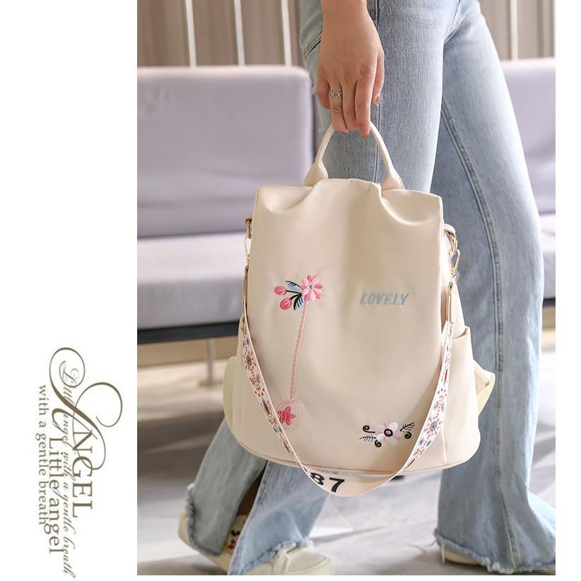 IELGY Oxford Cloth Backpack, Korean Version of Anti-theft Backpack, Lightweight One-shoulder Dual-purpose Student Schoolbag Tide