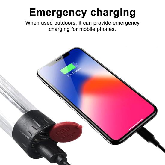 Mini Desktop Tripod 45661 Screw Camping Lamp Bracket USB Rechargeable