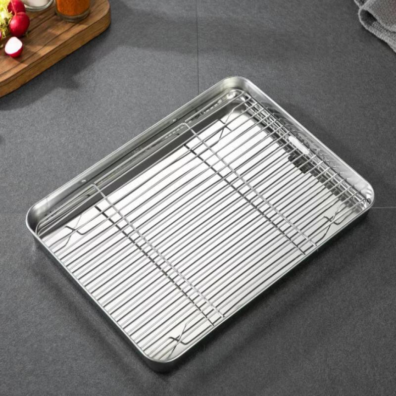 Stainless Steel Baking Pan and Cooling Rack Set