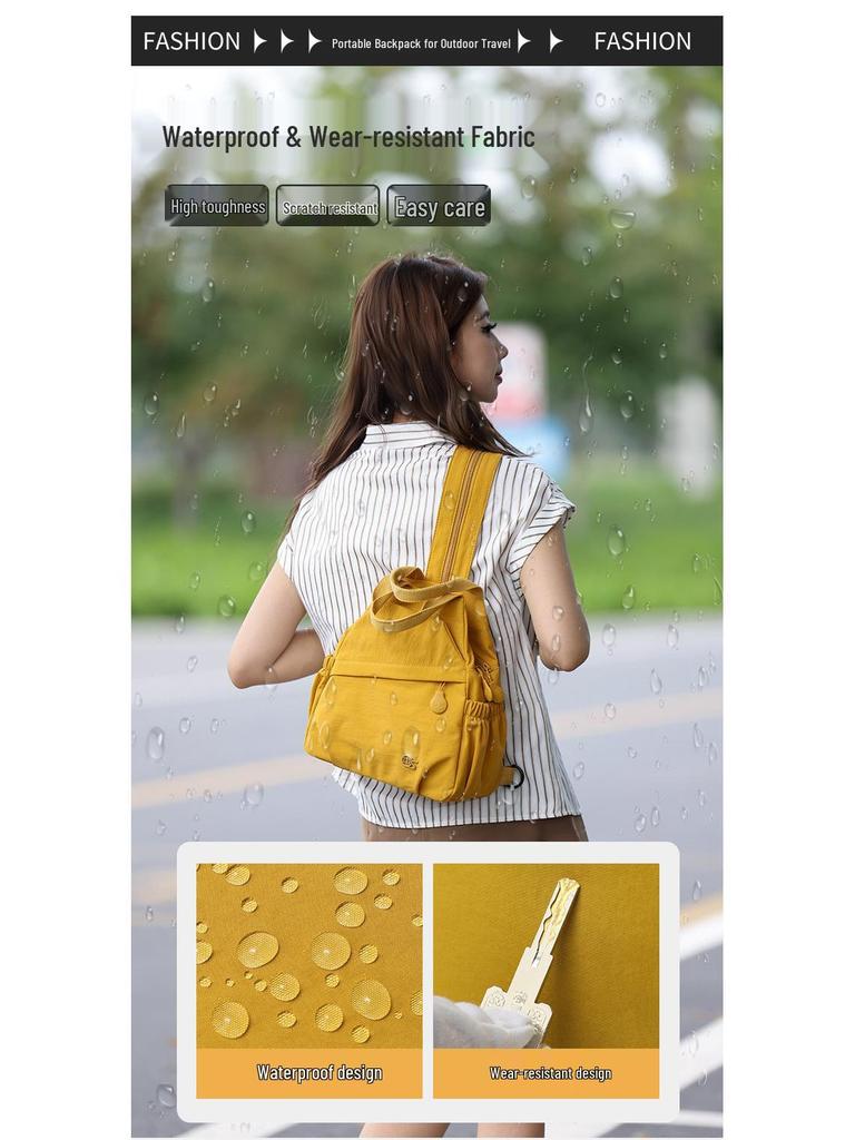 Women's 2025 Trendy Lightweight Waterproof Backpack: Casual Sports & Travel Multifunctional Chest Bag