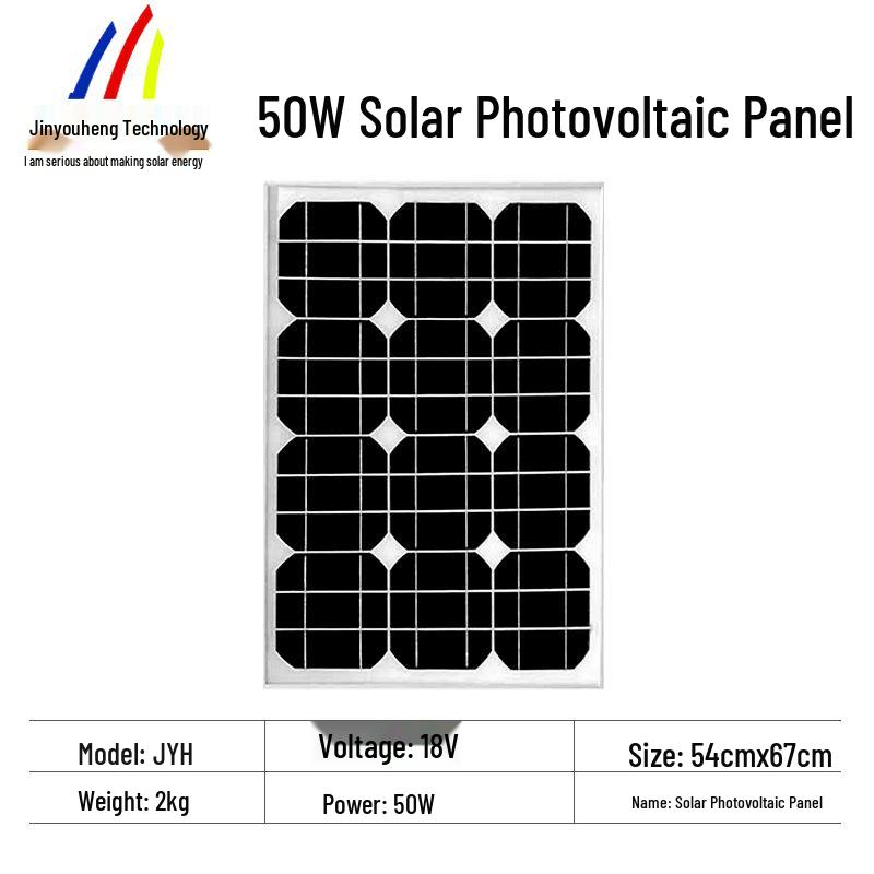 Monocrystalline Solar Power System for Outdoor & Indoor LED Lighting with Battery Charging