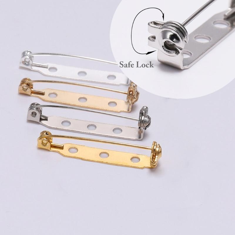 20x Brož 20/25/32mm Zapínání na zadní straně Bezpečnostní odznaky Šperkařské komponenty pro DIY řemesla