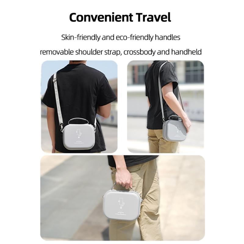 Protective Carrying Case for Mobile 7/7P Handheld Stabilizers with Soft Lining and Mesh Pocket for Accessories