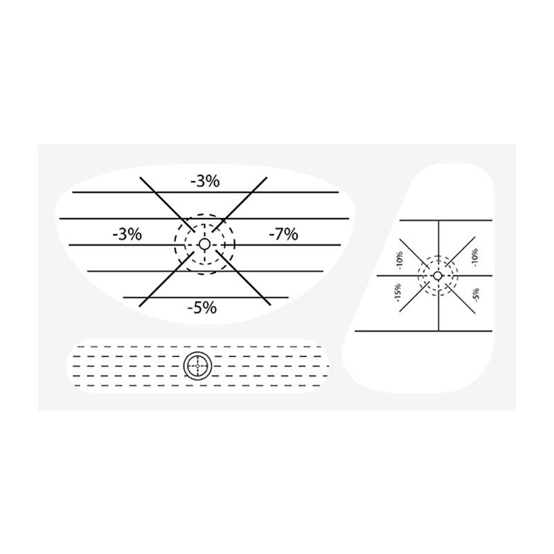 10 Bucăți Autocolante Impact Golf Autocolant Etichete Supradimensionate Rola Înregistrator Lovire Mingi Pentru Bărbați Femei Accesorii Practică Golf