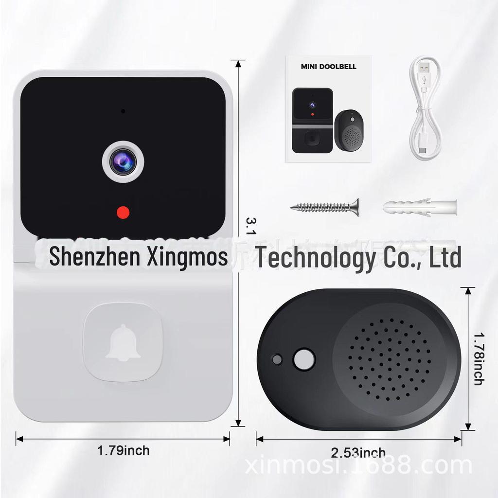 Smart Z30 Video Doorbell: Wireless, Rechargeable, Built-in Battery, Dingdong Model