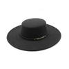 Fashion Wool Felt Sun Hat For Women With Wide Brim Summer Sun Protection