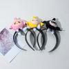 Makeup Party Costume Funny Eggy Hairband with Bangs Clip Headwear Bangs Clip Creative Headband for Makeup