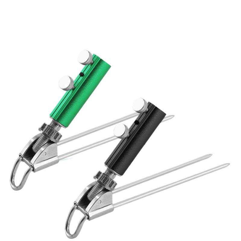 Langlebiger Angelrutenständer aus Edelstahl mit verdicktem Erdspieß für doppelte Verwendung: Kompatibel mit Angelkiste & Stuhl.