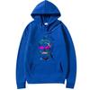 Born This Way Neon Paint Skull Sticker Hoodie Men Women Vintage Long Sleeve Streetwear Print Graphics Oversiz Hoodie Unisex