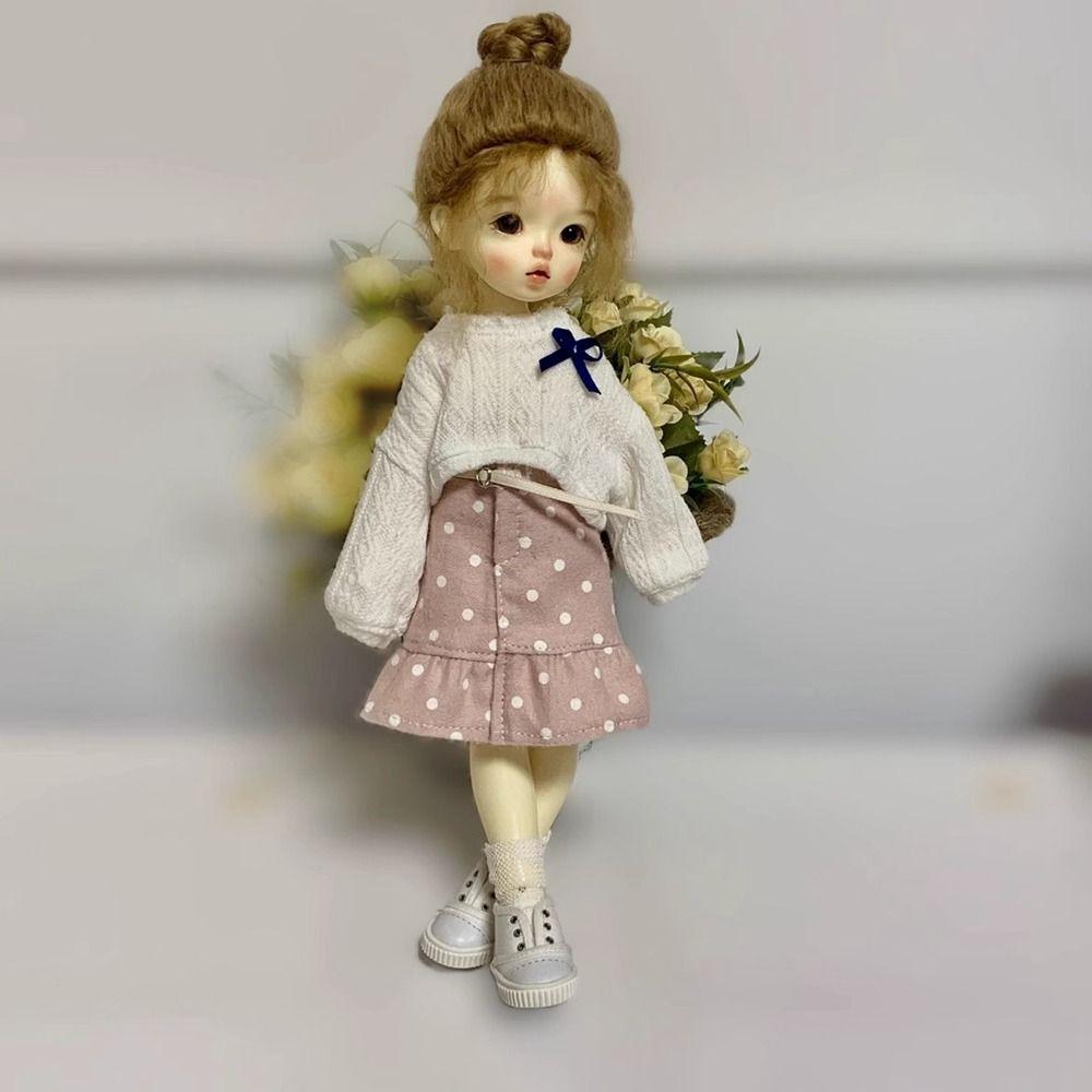 Handmake Knitted Cardigans Fashion Doll Pants Skirt for 1/6 BJD 30cm Dolls