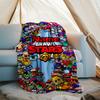 Personalized Custom Name Blanket - Brawl Stars Print Design,Blanket for Sofa,Bed,Travel,Camping - Soft and Warm, Great Gift