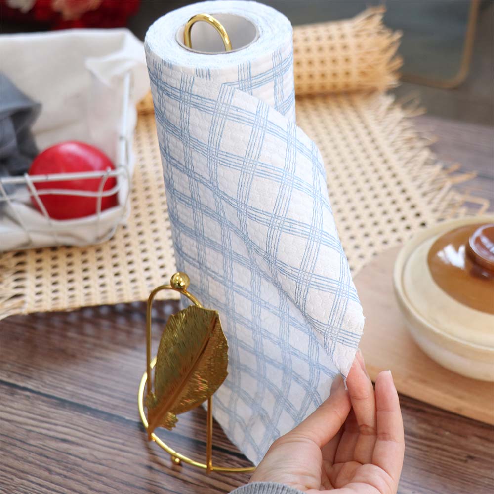 Iron Roll Paper Towel Holder Free Standing Vertical Napkins Rack Tree Paper Towel Holder For Home