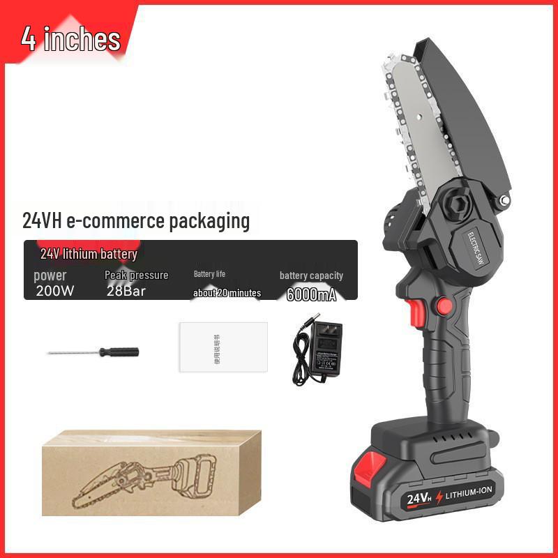 Drujba electrică cu litiu fără fir de mare putere pentru tăierea acasă și în grădină