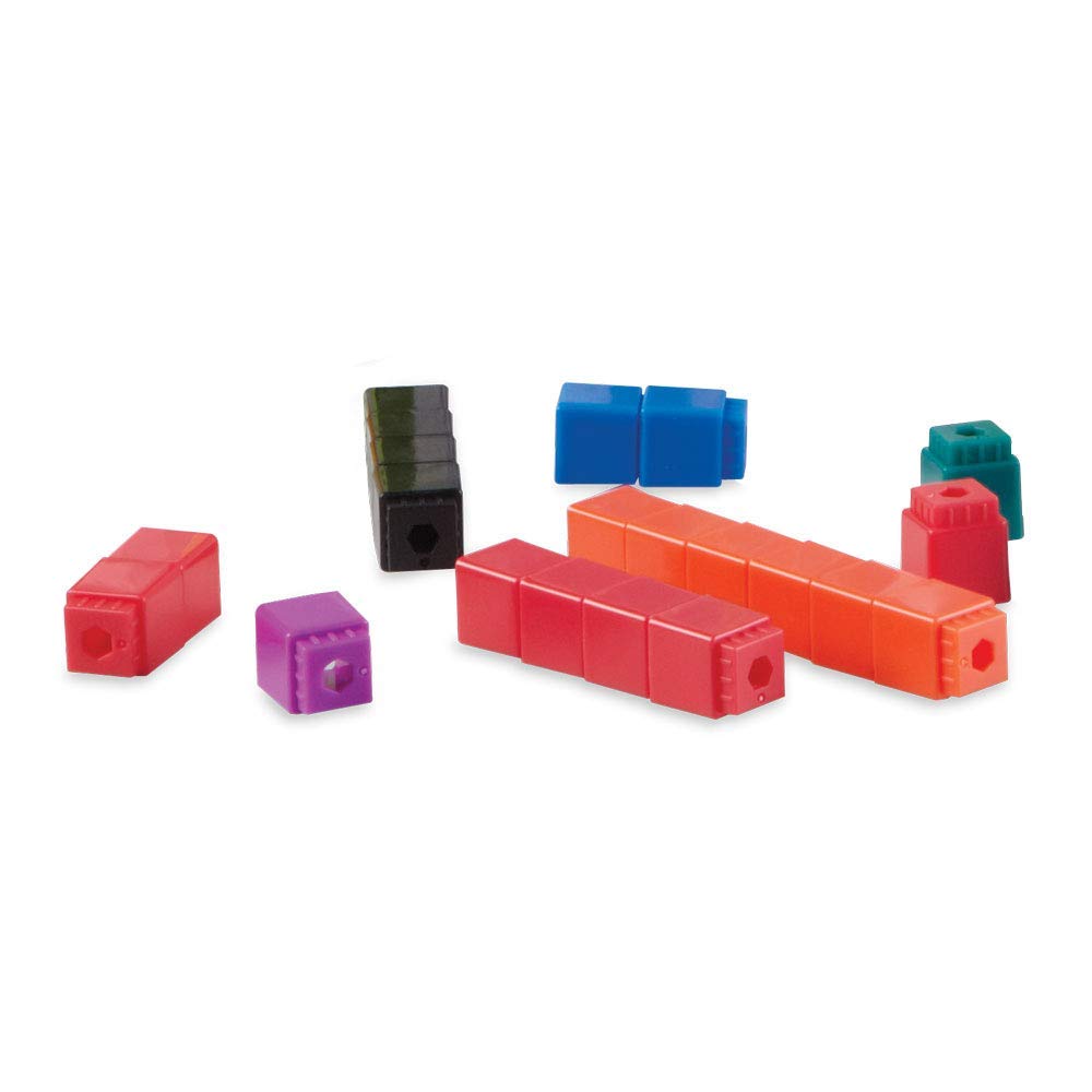 Learning Resources Unilink Math Authentic Cubes, 100-Piece Set, H2M46482,