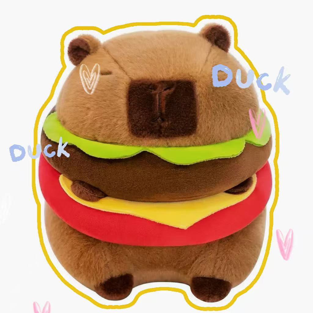 Practical Home Decor Unisex 23Cm Capybara Plush Simulation Capibara Anime Fluffty Toy Cute Doll Stuffed Animals Soft Doll Plush Christmas Thanksgiving Gift