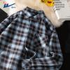 Men's Retro Plaid Long Sleeve Casual Shirt Jacket