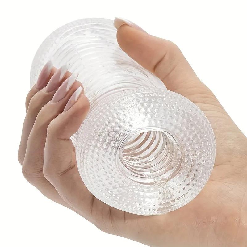 Adult Erotic Toys Male Masturbator Cup Realistic Rubber Vagina Prostate Massage Deep Throat Artificial Vagina Sex Toy for Men