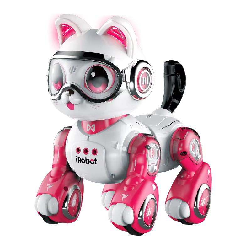 Smart Bionic Robot cat 2026 Children's Toy Girls 3-6 Years Old Voice Command Touch Interaction AI Learning Birthday Gift Plastic