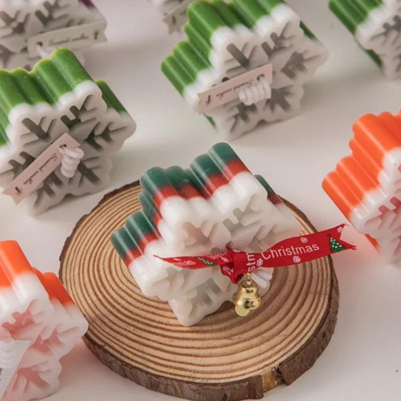 Christmas Snowflake Aromatherapy Candle Accessories Hand-Made Romantic Atmosphere Creative Home Decorations With Gifts Ornaments