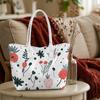 Cute Strawberry Print Tote Bag Fashion Daily Casual Shoulder Bag for Women Large Capacity Portable Handbag