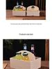 Hand-Carried Wooden Gift Box with Dividers - Solid Pine & Bamboo Wood