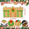 Christmas Floor Mat - Easy To Clean Gingerbread House Entrance Mat - Indoor And Outdoor Home Decoration Carpet