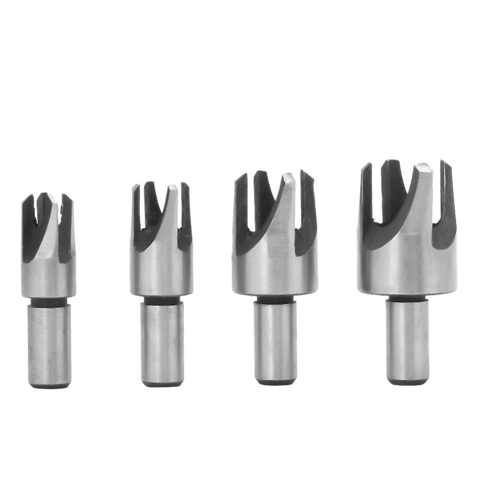 4 pezzi 45# Acciaio al Carbonio Tassellatore per Legno Utensile Punte in Acciaio ad Alto Carbonio Per Lavorazione del Legno