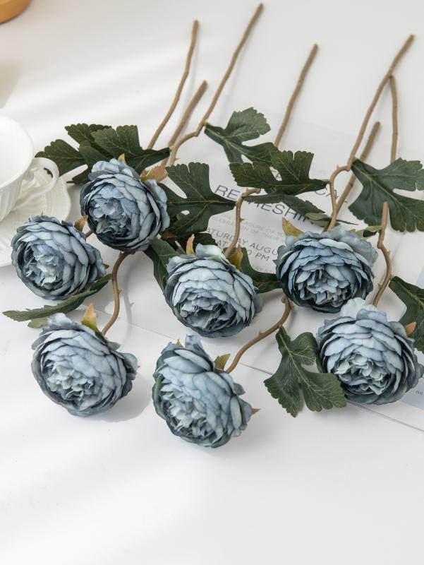 Artificial Flowers Wholesale European Style Lotus Home Room Table Wedding Wreath Fake Plants Vase Decora Accessory Diy Gifts Box