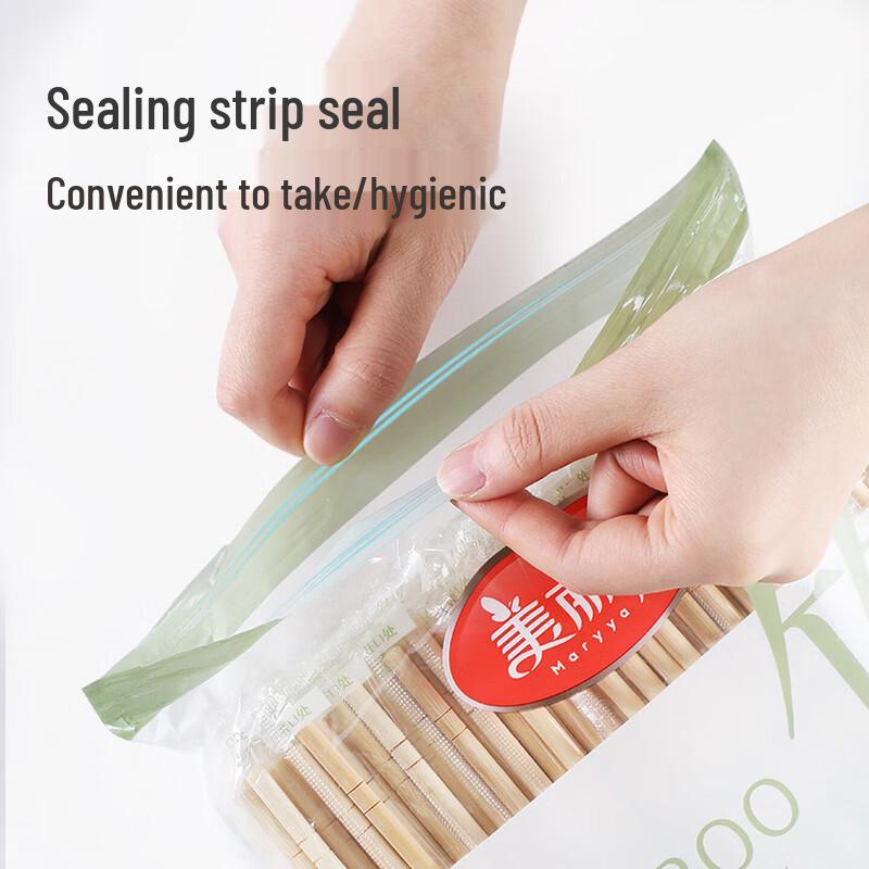 MARYYA Individually Wrapped Bamboo Chopsticks - 5 x 80 Pairs