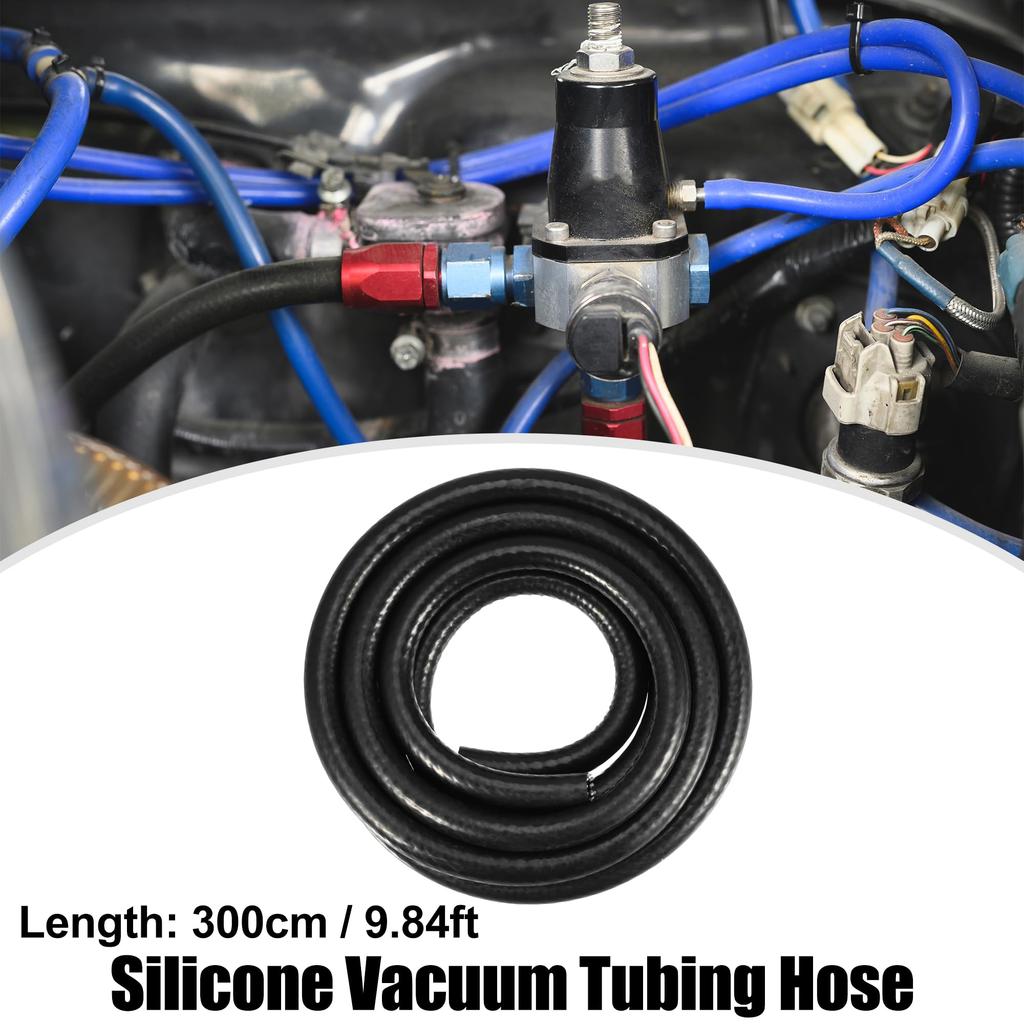 X AUTOHAUX Silicone Vacuum Tube Hose Line Automotive Vacuum Hose Engine Air Intake Vacuum