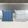 Blue - Gray Floral And Slogan Pillowcasebedroom Living Room Sofa Home Decor Polyester Cushion Cover With Zipper