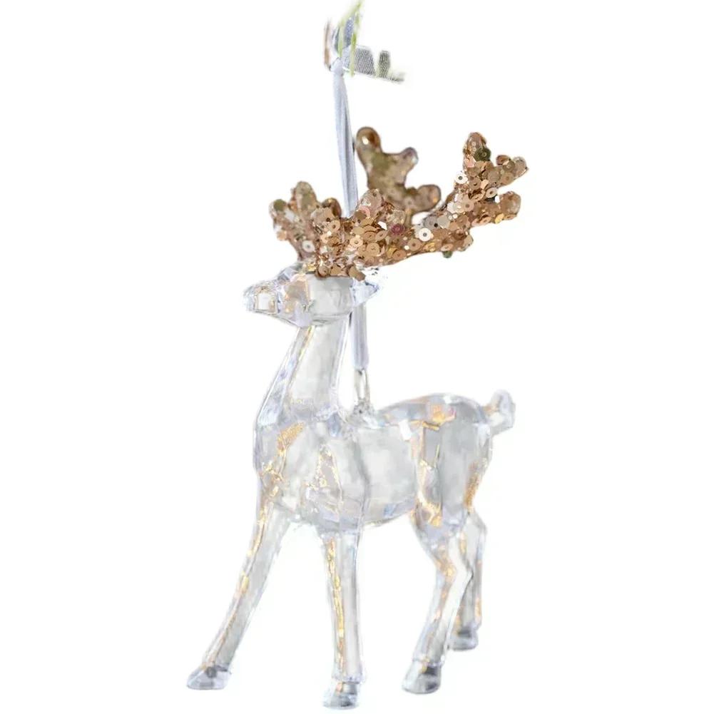 Christmas Pendant Acrylic Decorations Assorted Decorative Shapes Contemporary Style Lightweight Acrylic Material