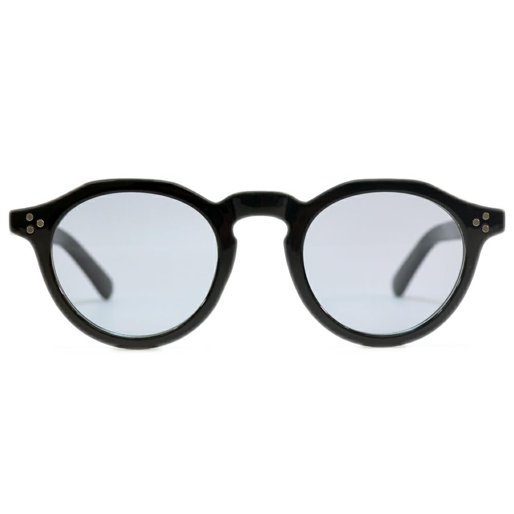 [MERRY PLEASURE] Sunglasses for Men and Women, Fashion Glasses, Crown Panto, Round Glasses, Boston Style, Tinted Lenses, Lightly Tinted, BROWN×CLEAR