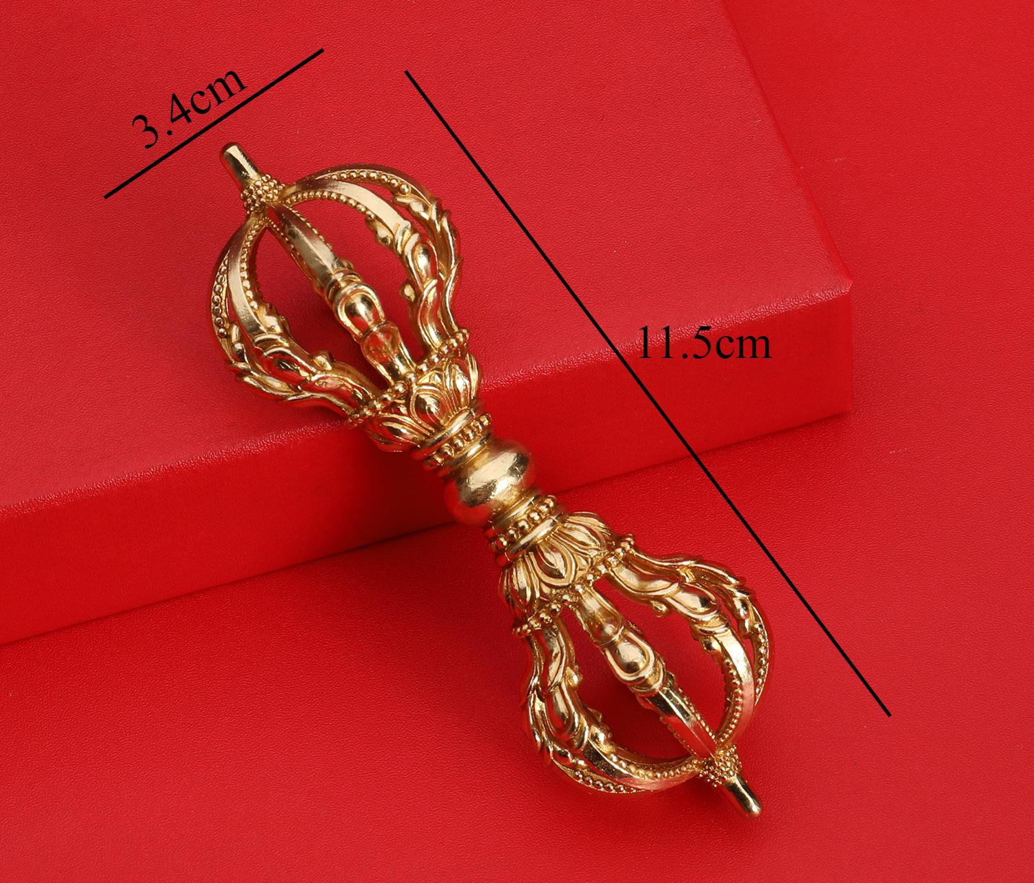 

1pc, Metal Vajra-pestle, Household Ritual Ornaments, Feng Shui Accessories, Buddha Front Supplies, Home Furnishing Decoration