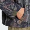 adidas Logo Camouflage Loose Fit Hooded Long Sleeve Jacket Men Jacket Olive-Green JD5417