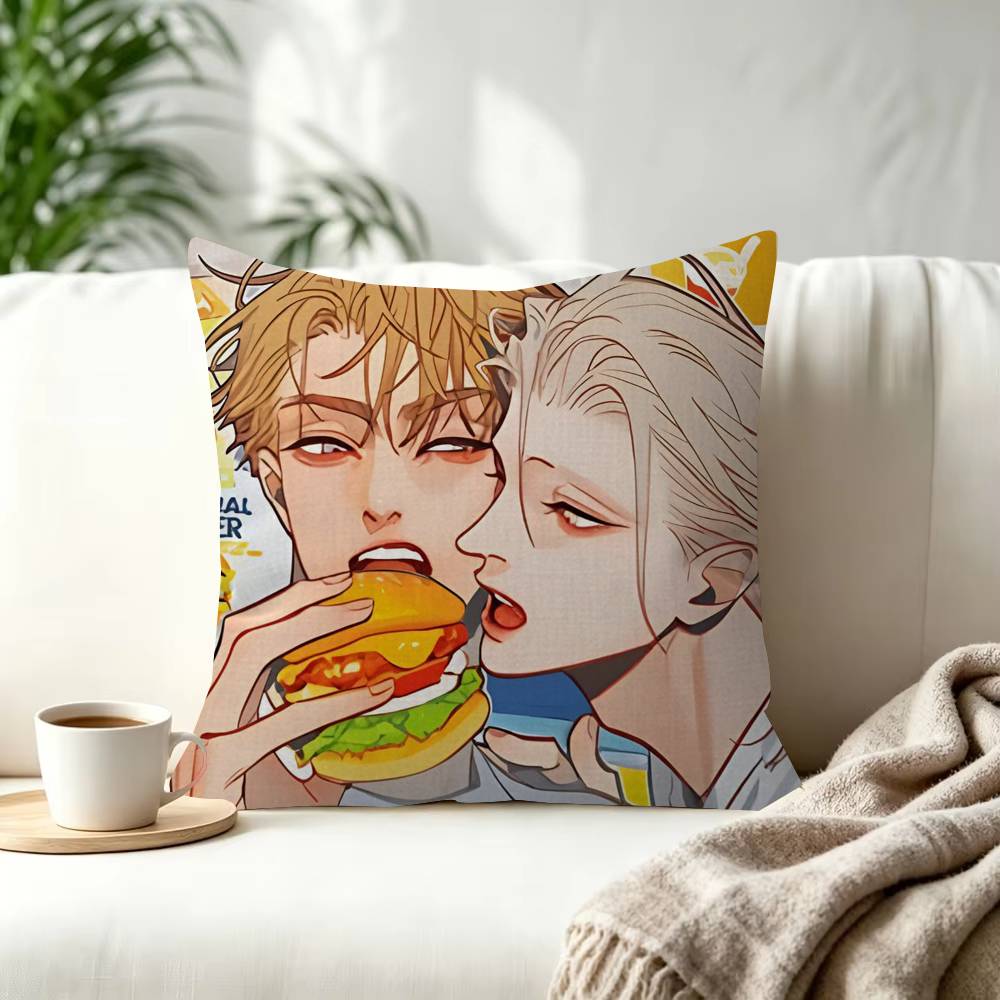 Days BL Anime Cushion Cover Pillowcase Upholstery Sofa Throw Pillow Home Decor Pillowcas