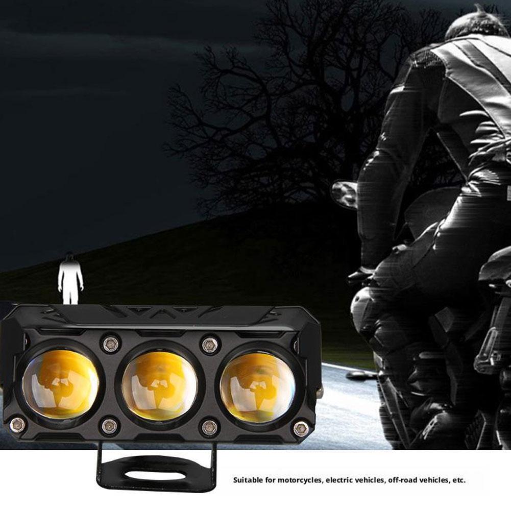 1/2PCS Universal Super Bright Spotlight Lamp Moto Headlights Accessories Motorcycle Driving Light Headlight Work Light Scooters