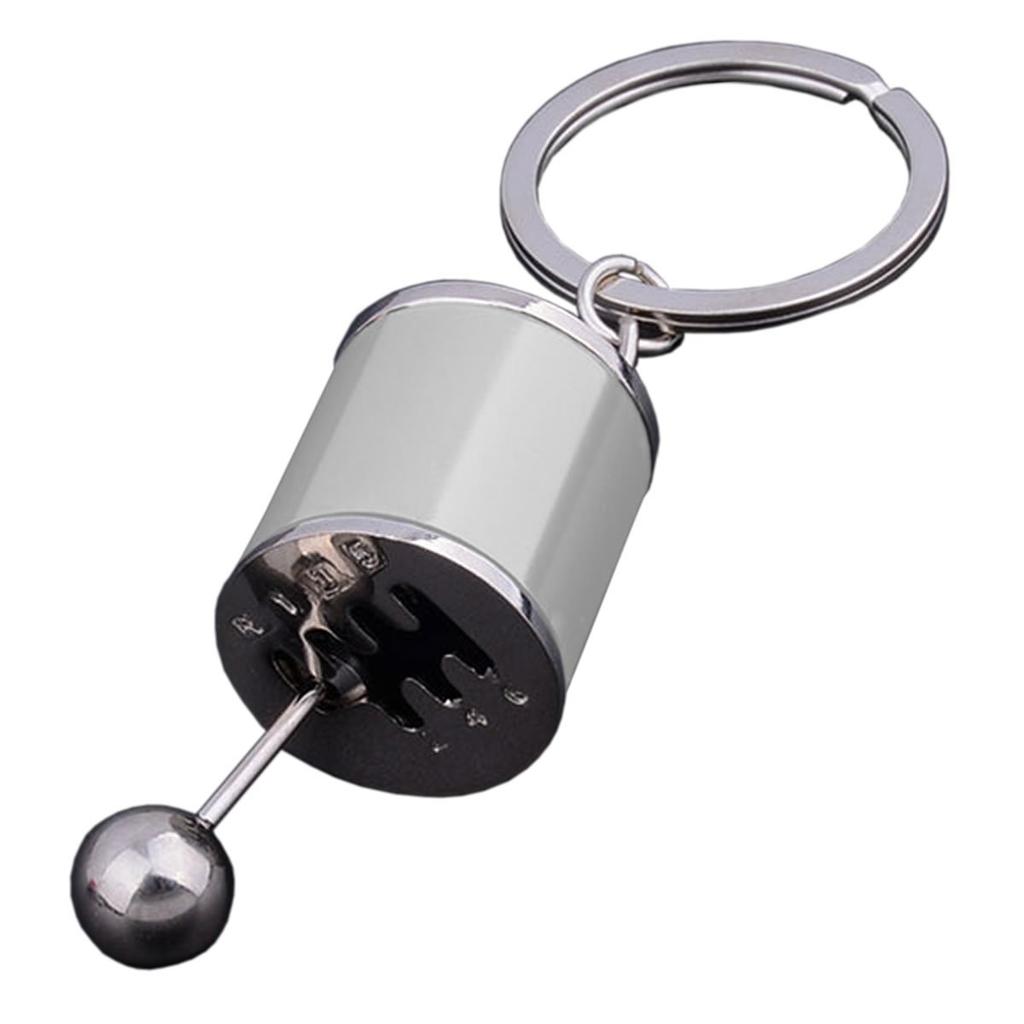 ZooooM ZM-KEY7620-SV Shift Lever Design Key Chain Manual Gear Change Stylish Men's Ring Cool