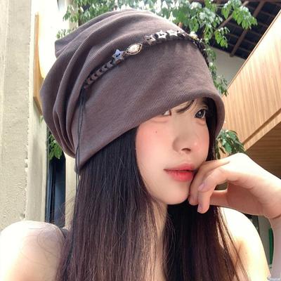 Autumn and Winter Hats Women's Pentagram Headgear Retro Big Brim Cold Hat
