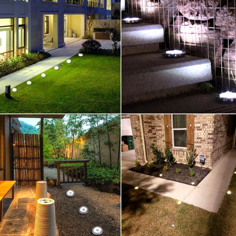 Ground Light Solar Garden Yard Landscape Lawn Lamp Buried Light Outdoor Road Stairs Decking Light