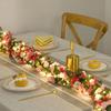 250Cm LED Light Rose Artificial Flowers Christmas Garland for Wedding Home Room Bedroom Garden Wedding Christmas Diy Decoration