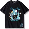 Second Dimension Anime Hatsune Miku Fashion Trend New Cotton Top Short Sleeve T-shirt Unisex