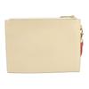 Gucci Serie Double G Cuciture Logo Double G Cerniera Portadocumenti Clutch da Donna Beige 658843-0QGCG-9397