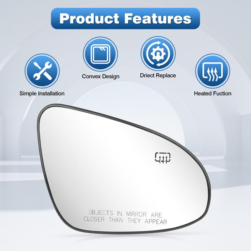 Left Right Side Rearview Wing Mirror Glass for Toyota Corolla 2014– US Model Heated Side Mirror Glass Left Hand Drive