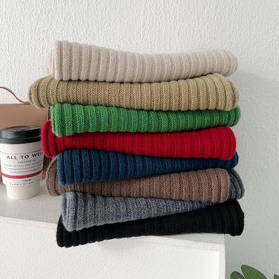 Selected Australian Pure Wool 100% Wool Scarf Solid Color Versatile Women'S New Winter Warm Knitted Scarf