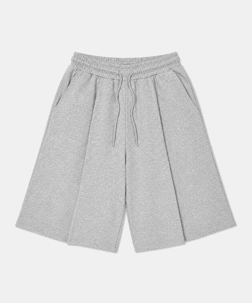 POLYGRAM Bermuda Single-Pleat Wide Pants - 4 Colors