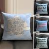 Encouraging Text Ins Cushion Cover Natural Linen Organic Fabric Double-Sided Printing Sofa Home Decor Gift Pillow Case