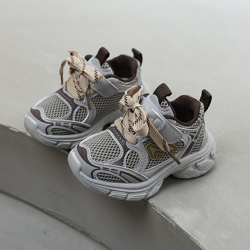 Kids Chunky Sneakers Spring Autumn Boys Girls Breathable Soft Sole Non Slip Running Shoes Outdoor Casual Comfortable